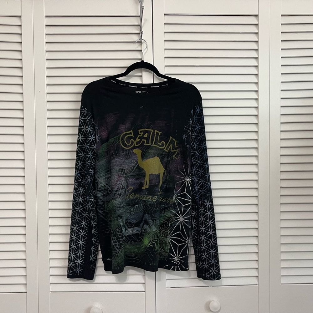 Black Long Sleeve Graphic Shirt